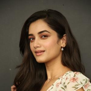 Actress Bhagyashri Borse Looks Stunning in Floral Dress Photoshoot