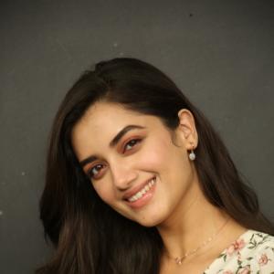 Actress Bhagyashri Borse Looks Stunning in Floral Dress Photoshoot