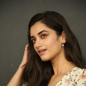 Actress Bhagyashri Borse Looks Stunning in Floral Dress Photoshoot