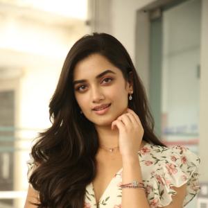 Actress Bhagyashri Borse Looks Stunning in Floral Dress Photoshoot