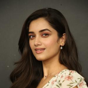 Actress Bhagyashri Borse Looks Stunning in Floral Dress Photoshoot