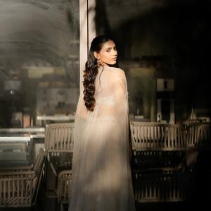 Actress Saptami Gowda Shines in Elegant Ethnic Outfit During Outdoor Photoshoot