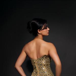 Actress Disha Patani Inspired Golden Glam Look – Stunning Red Carpet Style