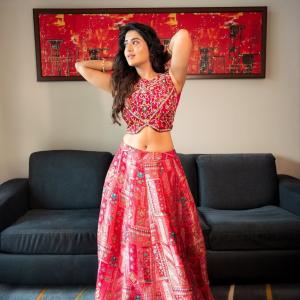 Actress Rashi Singh Shines in Elegant Red Traditional Outfit