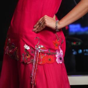 Actress Seerat Kapoor Looks Radiant in Elegant Pink Gown