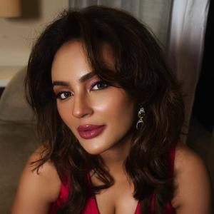Actress Seerat Kapoor Looks Radiant in Elegant Pink Gown