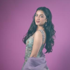 Actress Bhagyashree Borse Stuns in Elegant Pastel Ethnic Photoshoot