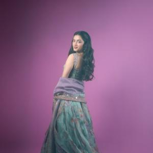 Actress Bhagyashree Borse Stuns in Elegant Pastel Ethnic Photoshoot