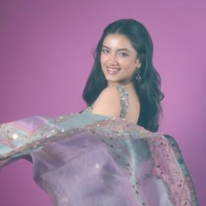 Actress Bhagyashree Borse Stuns in Elegant Pastel Ethnic Photoshoot
