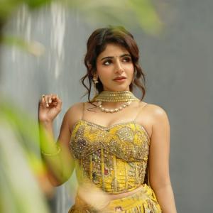 Actress Ishwarya Menon Shines in Stunning Yellow Ethnic Outfit