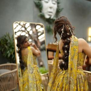 Actress Ishwarya Menon Shines in Stunning Yellow Ethnic Outfit