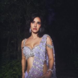 Actress Disha Patani Shines in Sparkling Lavender Ensemble