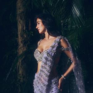 Actress Disha Patani Shines in Sparkling Lavender Ensemble