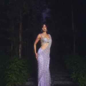 Actress Disha Patani Shines in Sparkling Lavender Ensemble