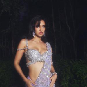 Actress Disha Patani Shines in Sparkling Lavender Ensemble