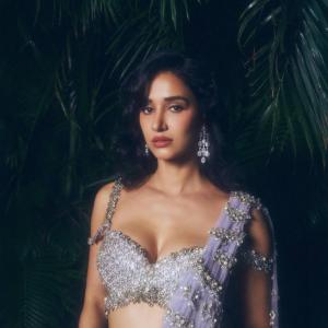 Actress Disha Patani Shines in Sparkling Lavender Ensemble