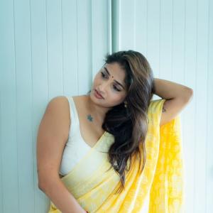 Actress Priya Vadlamani Radiates Grace in Yellow Saree