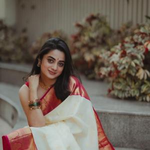 Actress Namitha Pramod Stuns in Elegant Traditional Saree Look