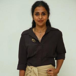 Singer Smitha Elegant Look in Stylish Ethnic Outfit