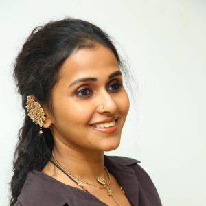 Singer Smitha Elegant Look in Stylish Ethnic Outfit