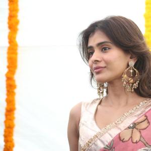 Hebbah Patel Embraces Classic Indian Elegance in Floral Saree