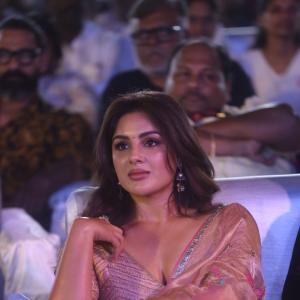 Samyuktha Menon Radiates Elegance in Traditional Saree at Public Event