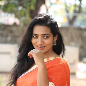 Rekha Norosha – Elegant Orange Saree Fashion Inspiration