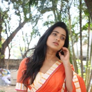 Rekha Norosha – Elegant Orange Saree Fashion Inspiration