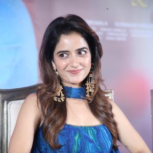 Aashika Ranganath Shines in Elegant Blue Dress at Event | Latest Photos & Style Highlights