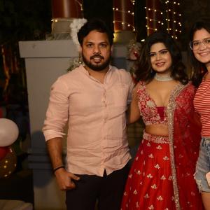 Actress Alekhya Angel threw Christmas party