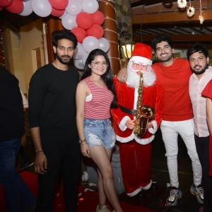 Actress Alekhya Angel threw Christmas party