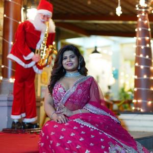 Actress Alekhya Angel threw Christmas party