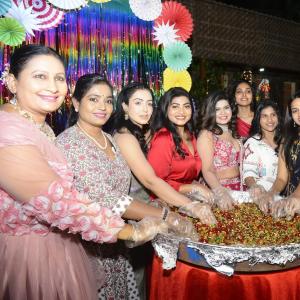 Actress Alekhya Angel threw Christmas party