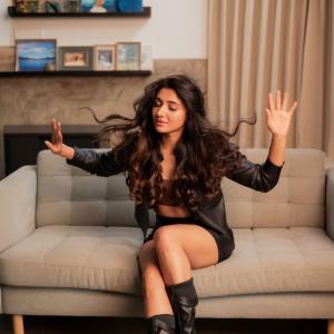 Actress Mirnaa Menon Elegant Portrait | Graceful Indoor Photoshoot Look