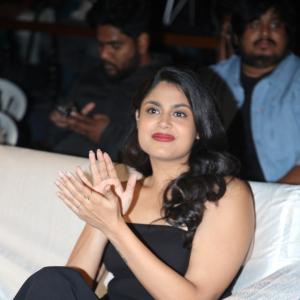 Actress Faria Abdulla Stuns in Black Strapless Top and Pants with Chic Elegance