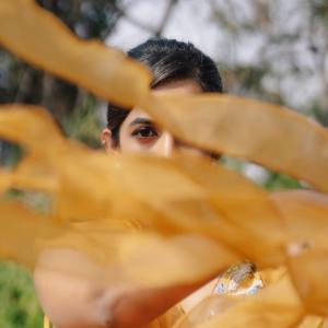 Niharika Konidela Stuns in Yellow Ensemble with Ruffles and Intricate Embroidery