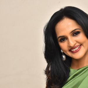 Jyoti Poorvaj Stuns in Elegant Green Satin Gown Photoshoot