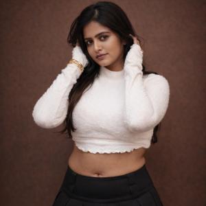 Actress Pragya Nayan in Stylish White Top and Black Skirt