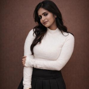 Actress Pragya Nayan in Stylish White Top and Black Skirt