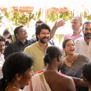 Vijay Deverakonda & Rashmika Mandanna’s Satyanarayana Swamy Puja