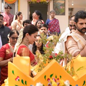 Vijay Deverakonda & Rashmika Mandanna’s Satyanarayana Swamy Puja