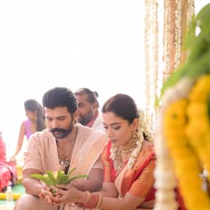 Vijay Deverakonda & Rashmika Mandanna’s Satyanarayana Swamy Puja