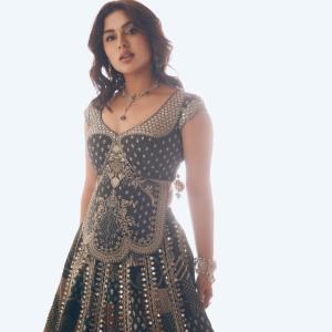 Actress Samyuktha Menon in Elegant Traditional Lehenga Choli