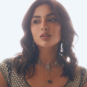 Actress Samyuktha Menon in Elegant Traditional Lehenga Choli