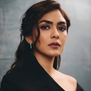 Actress Mrunal Thakur Exudes Elegance in Black Outfit