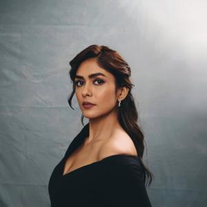 Actress Mrunal Thakur Exudes Elegance in Black Outfit