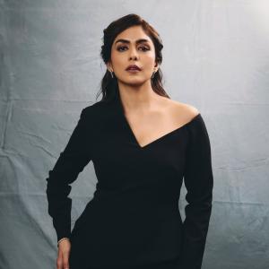 Actress Mrunal Thakur Exudes Elegance in Black Outfit