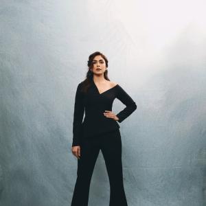 Actress Mrunal Thakur Exudes Elegance in Black Outfit