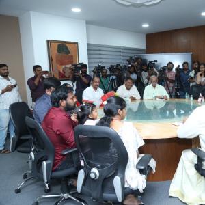 Chiranjeevi Attends Ram Charan Birthday Celebrations at Blood Bank - Event Stills