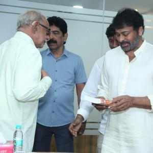 Chiranjeevi Attends Ram Charan Birthday Celebrations at Blood Bank - Event Stills